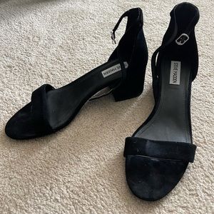 Steve Madden Irenee black suede ankle strap sandal